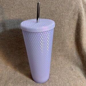STARBUCKS Knobby Icy Lilac with Metal Straw NEW WITH TAG